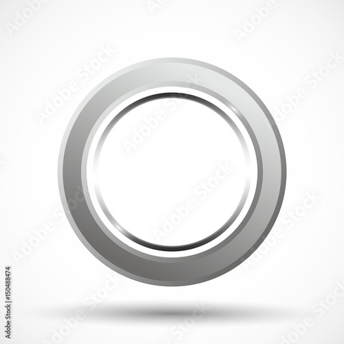Metal ring isolated