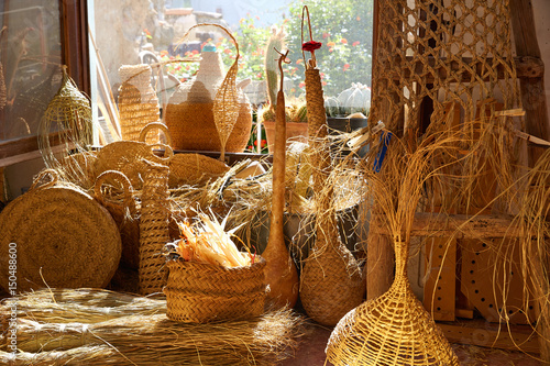 Esparto halfah grass used for crafts basketry photo