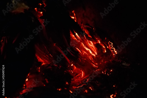 Fotografi Smoldering paper background