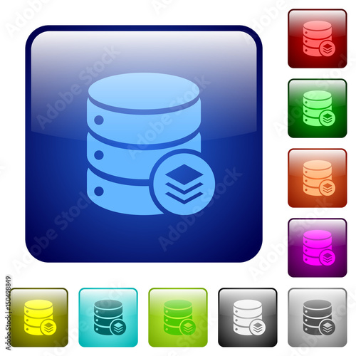 Database layers color square buttons