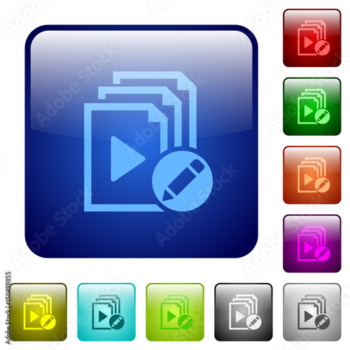 Rename playlist color square buttons