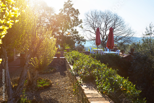 Dawn on the terrace