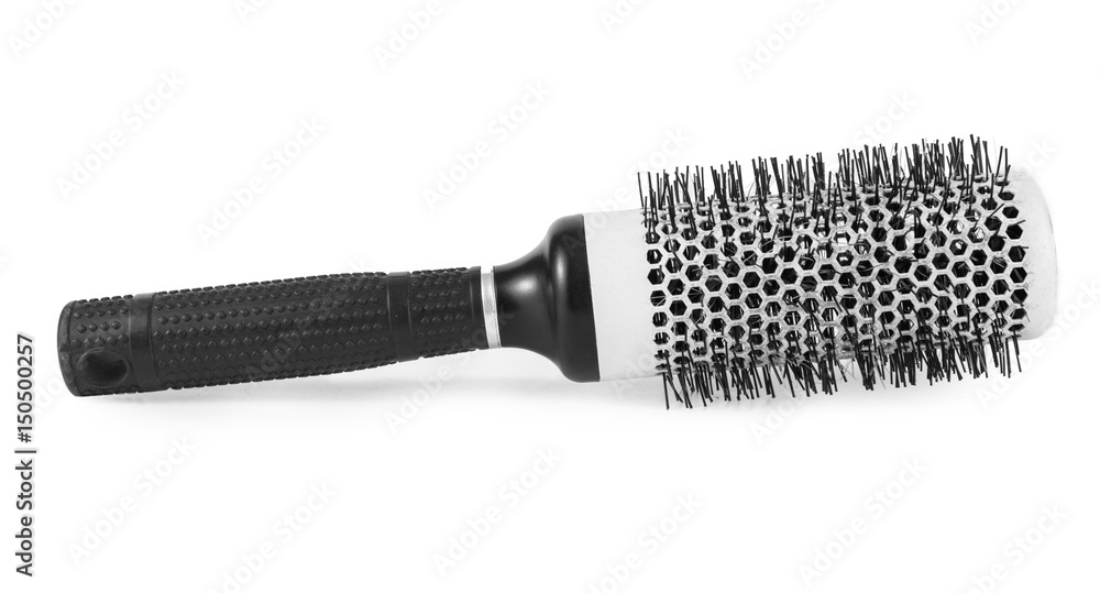 Brush for hair on a white background Brush for hair on a white background