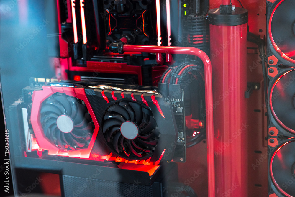 Fotografie Inside a high performance computer