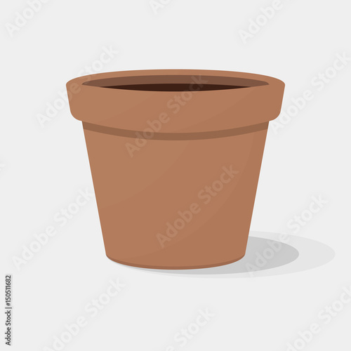 flowerpot flat design