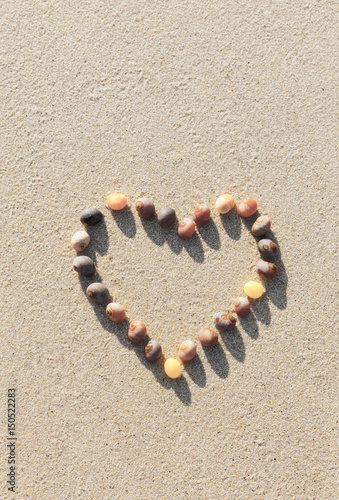 Herz im Sand