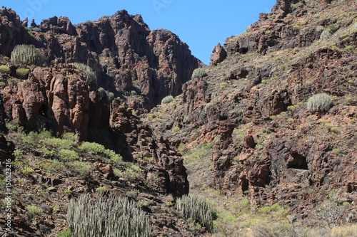 Rocky and arid hills near the Coast (San Augustin, Gran Canarian) 