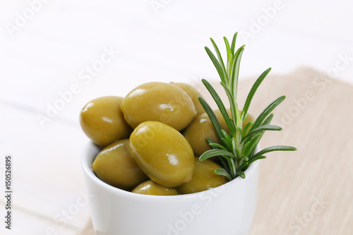 green olives with rosemary