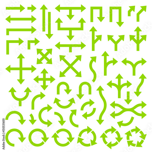 Green Arrows Graphic
