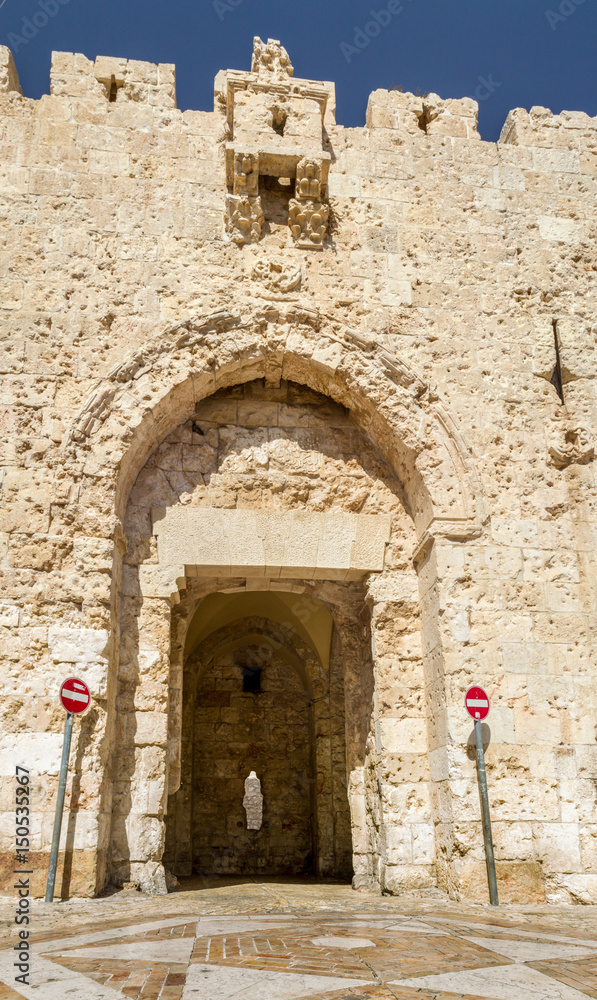 The Zion Gate of Jerusalem, Israel
