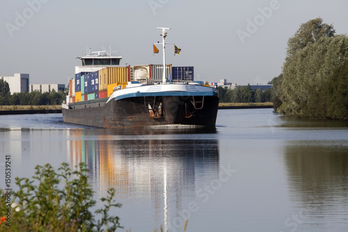 Obraz na płótnie Riverboat, barge Netherlands