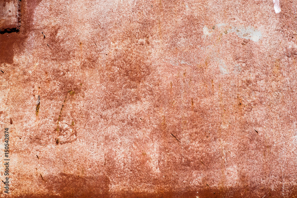 Fototapeta premium Multicolored peeling wall texture and background. Surface with stains.