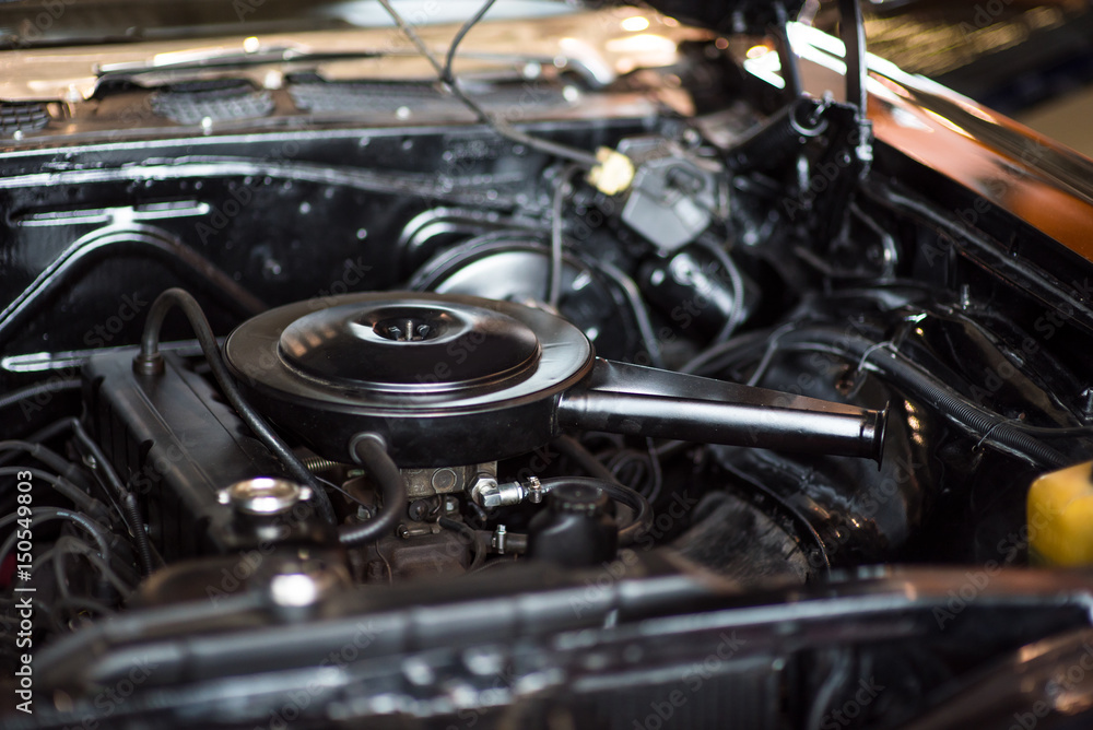 Metallic background of the internal combustion engine. Metallic background of the internal combustion engine.