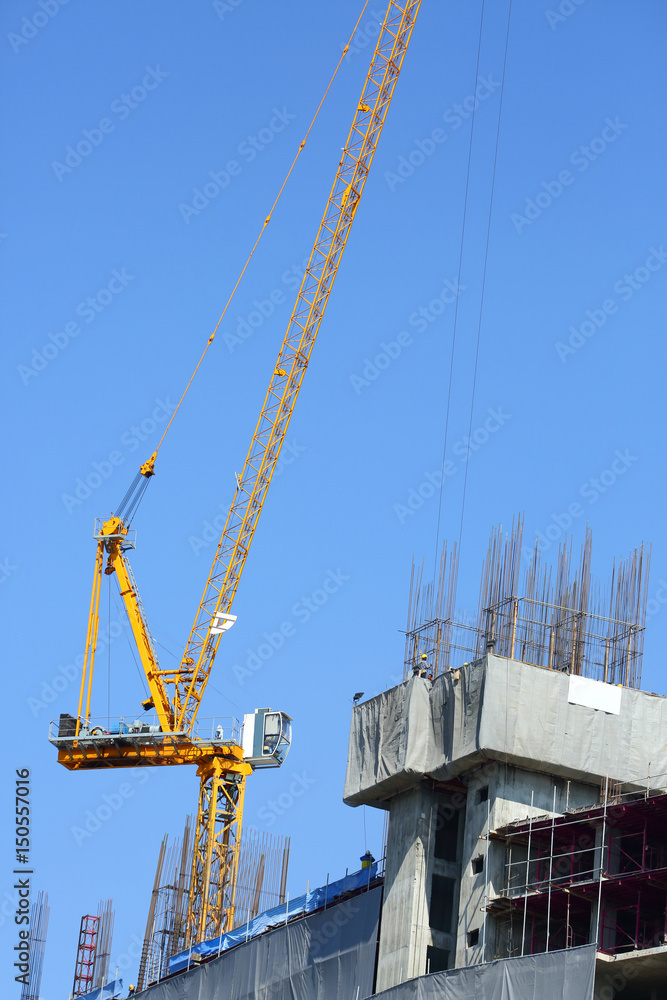 construction site building industry with machinery crane construction site building industry with machinery crane