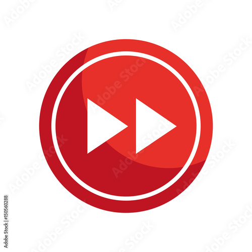next arrow button icon over white background. vector illustration