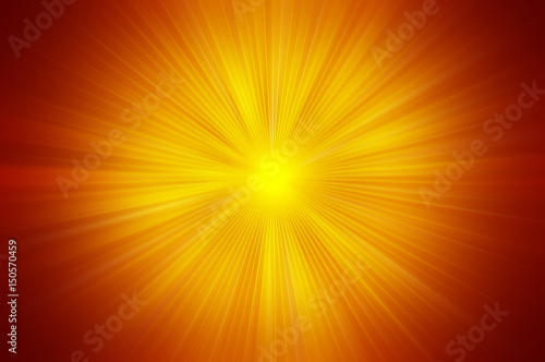Gold radial sparkles rays lights Festive Elegant abstract background.