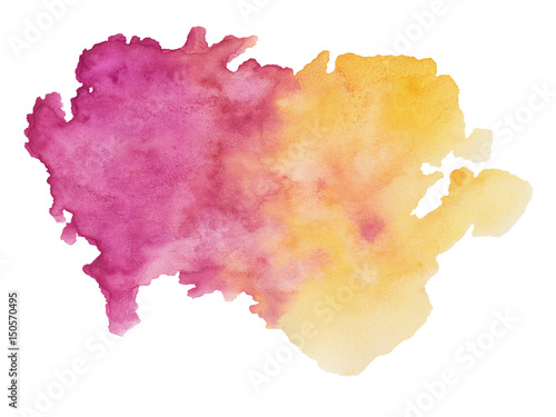 Watercolor Splash - Pink, orange, yellow ombre