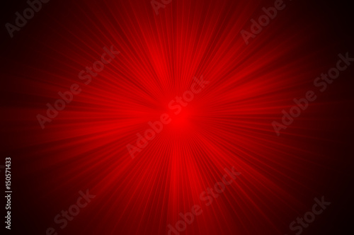 Dark Red radial sparkles rays lights Festive Elegant abstract background.