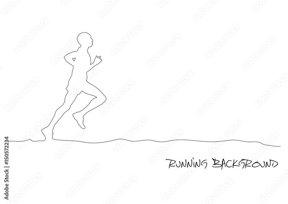 runner, vector background, continues line banner, uninterrupted wire style runner, vector background, continues line banner, uninterrupted wire style