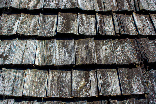 Background of old wood roof