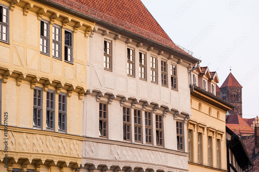Stadtansichten von Quedlinburg Marktplatz