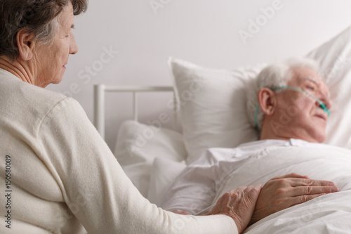 Fotografie Senior couple's last moments