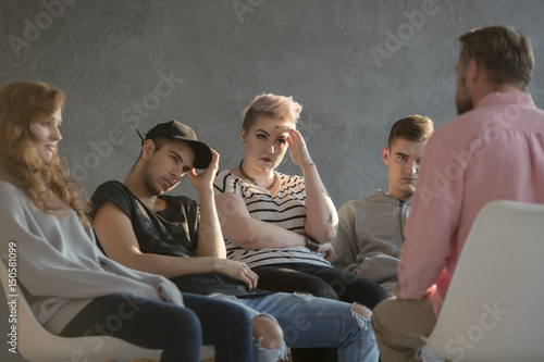 Billede på lærred Psychotherapy for troubled teenagers