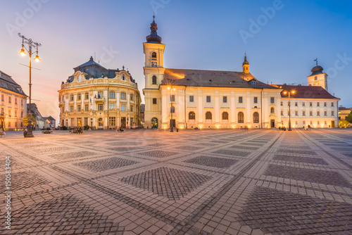 Council Square Sibiu, Transylvania landmark, Romania