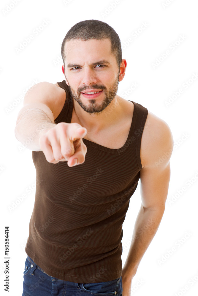 man pointing man pointing