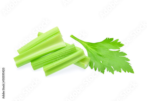 Celery isolated on white background