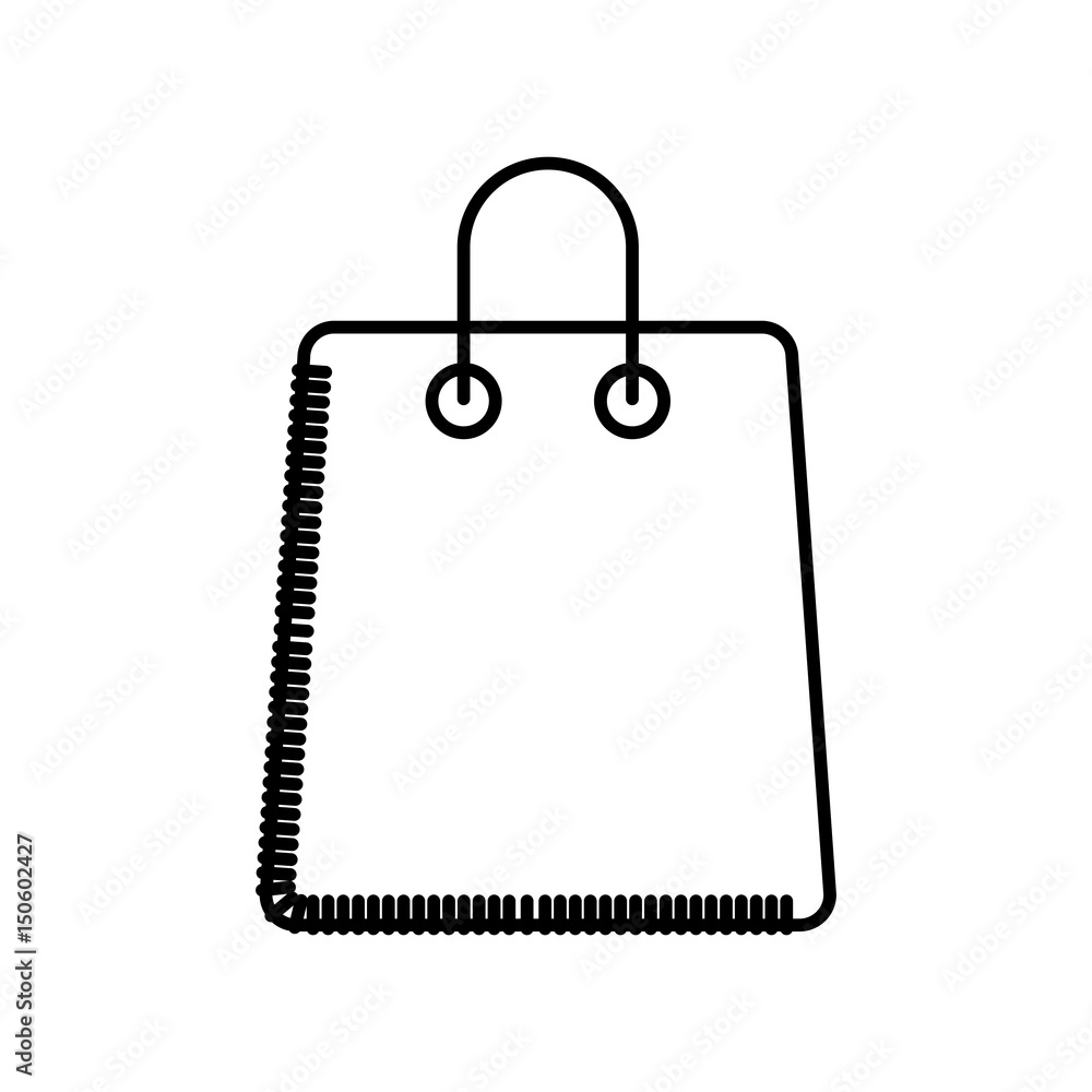 shopping bag icon over white background. vector illustration shopping bag icon over white background. vector illustration