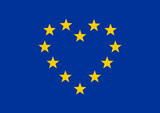 Europa Herz, Sterne, EU Symbol, Europäische Union, I love Europe