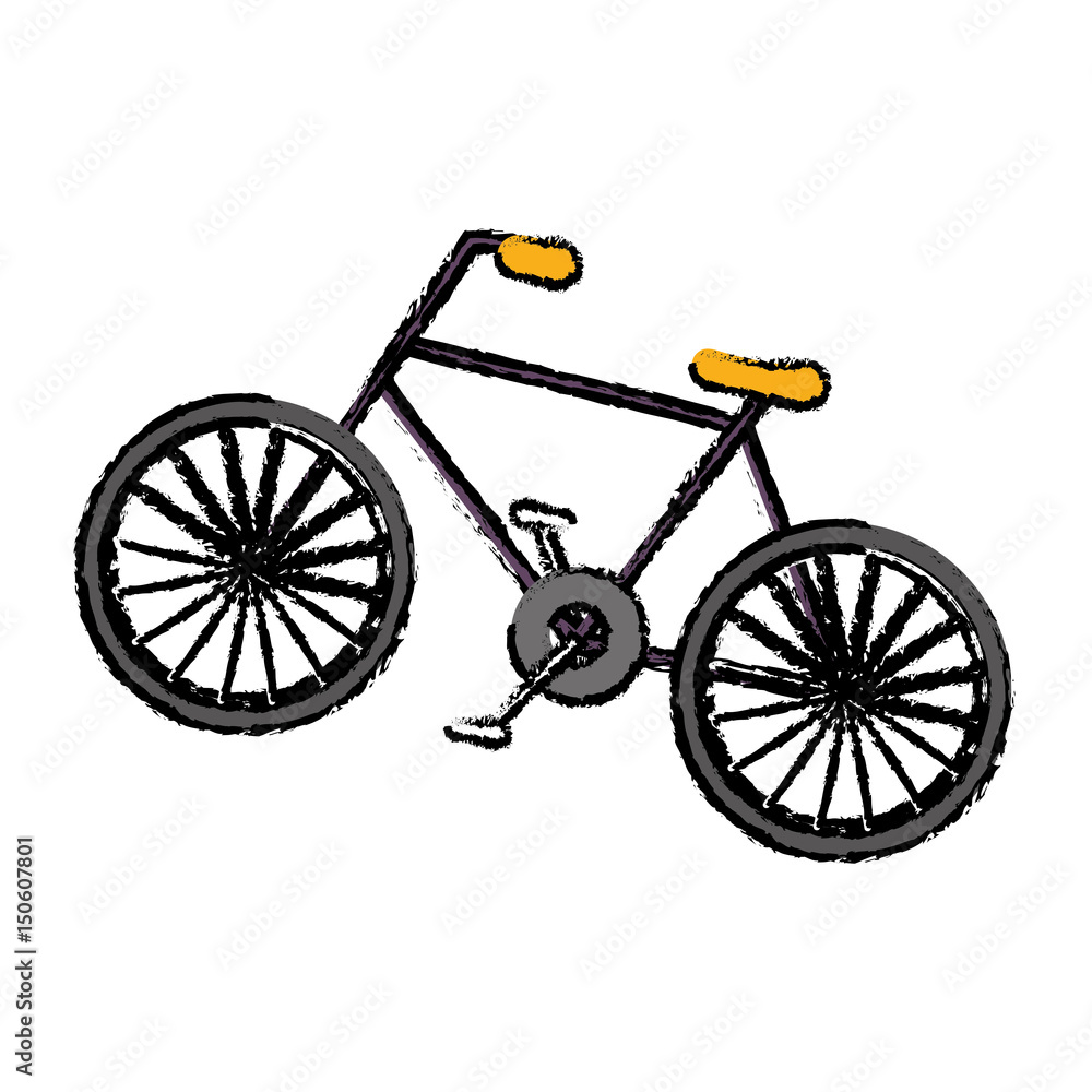 Naklejka premium bicycle icon over white background. vector illustration