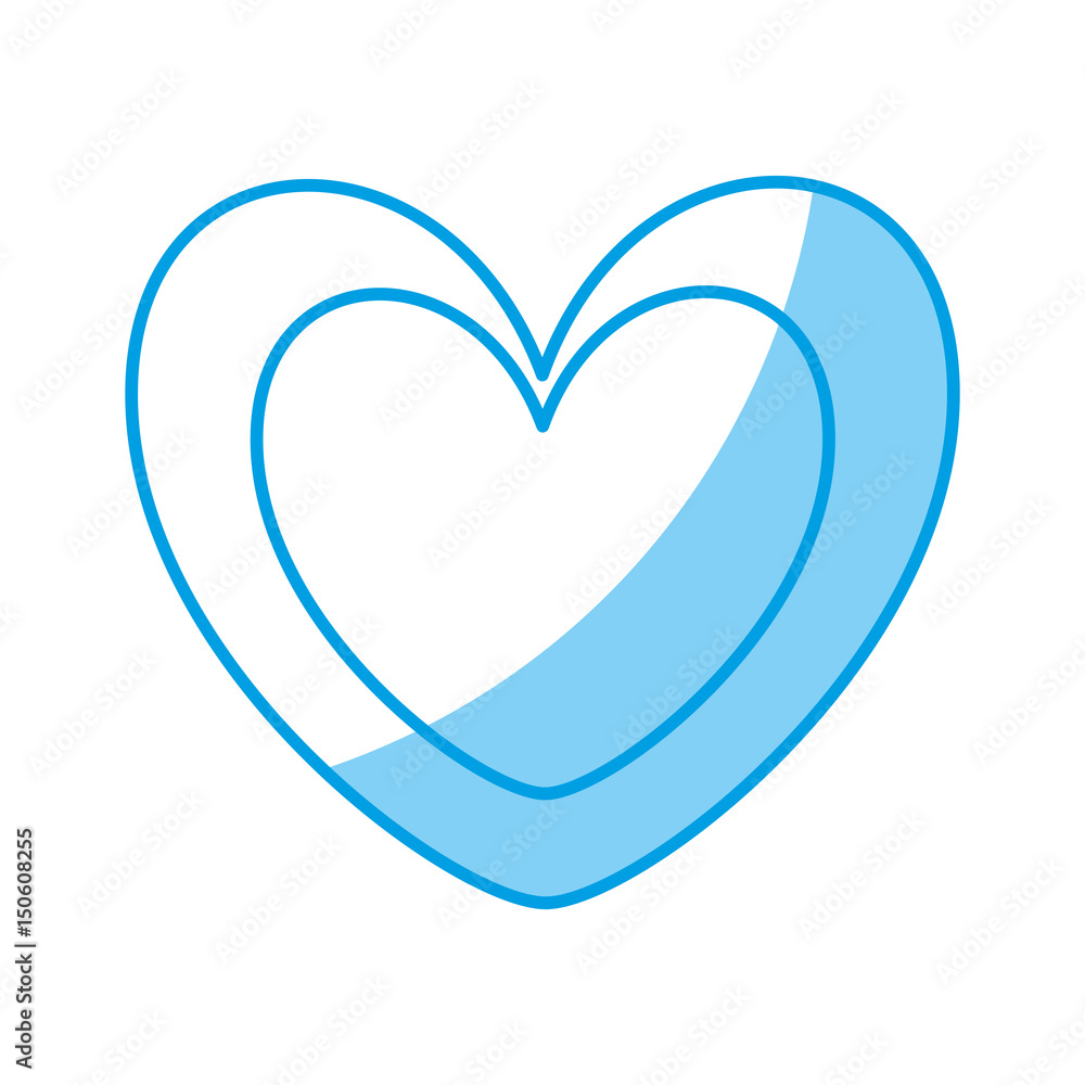 heart icon over white background. vector illustration heart icon over white background. vector illustration
