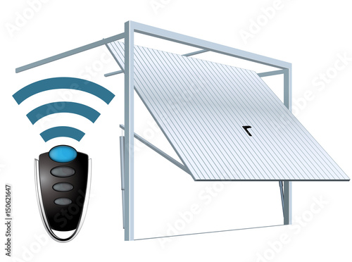 Automatic wireless garage door system - remote open
