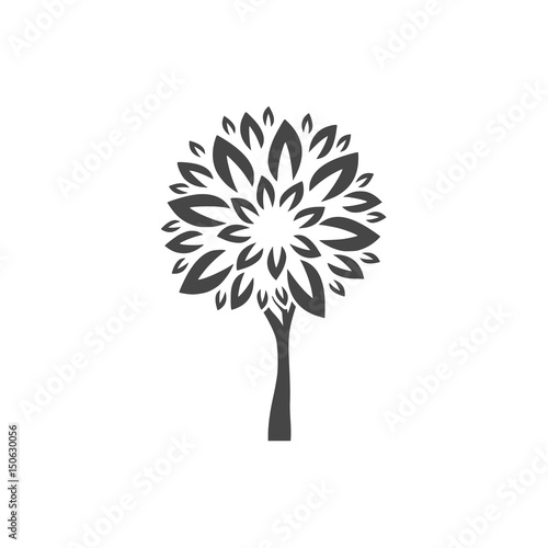 Foliage tree icon - Illustration