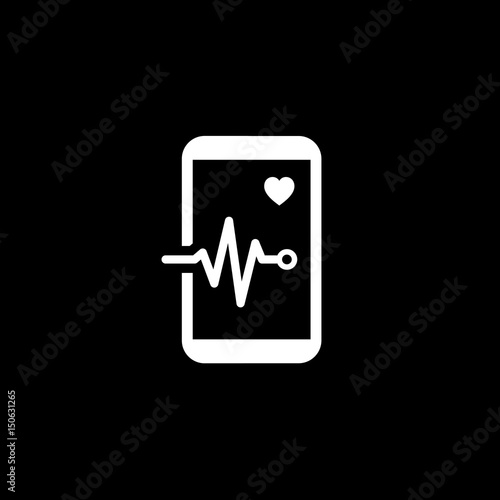 Mobile Monitoring and Medical Services Icon.
