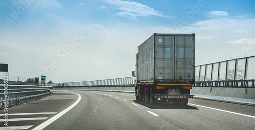 Heavy cargo on the road