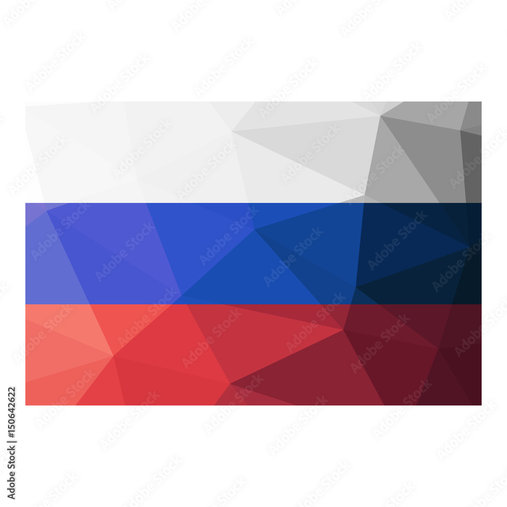Russia flag geometric design. Russia flag geometric design.