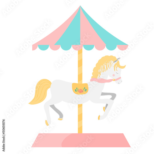 Carousel Horse Illustration