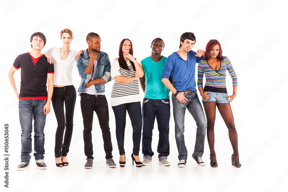 Multi-ethnic Group Of Young Adults