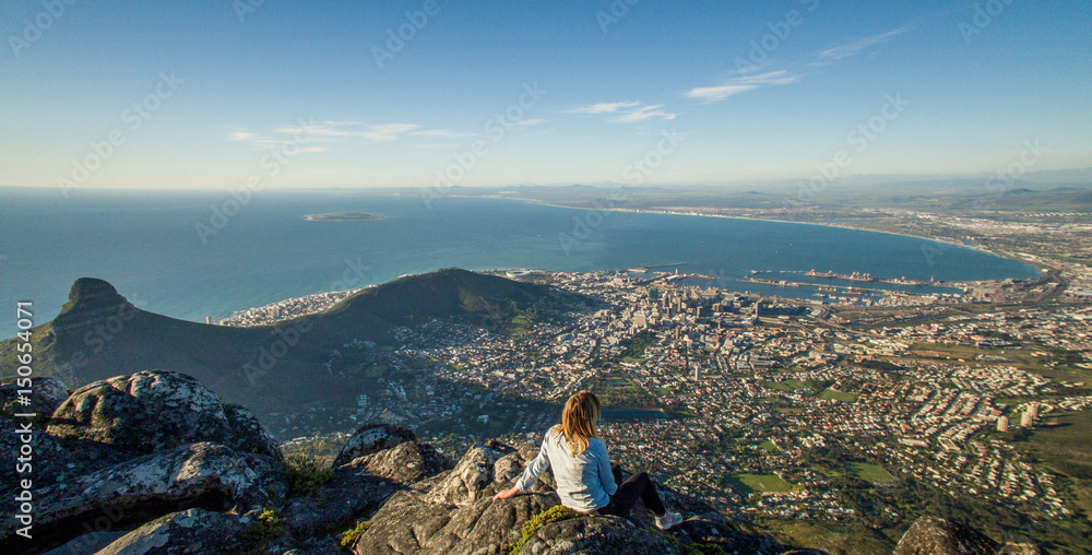 Table Mountain, Cape Town View - South Africa - obrazy, fototapety, plakaty 