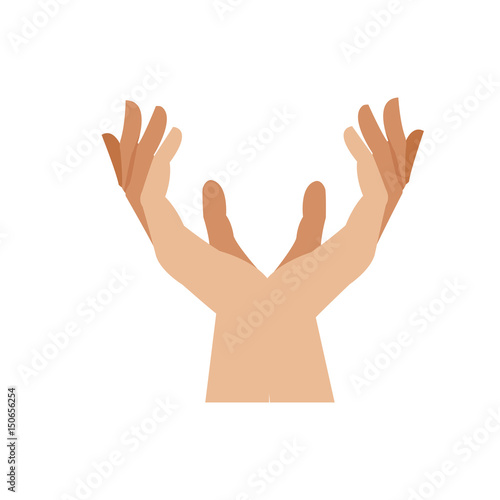 human hands health care medical design vector illustration