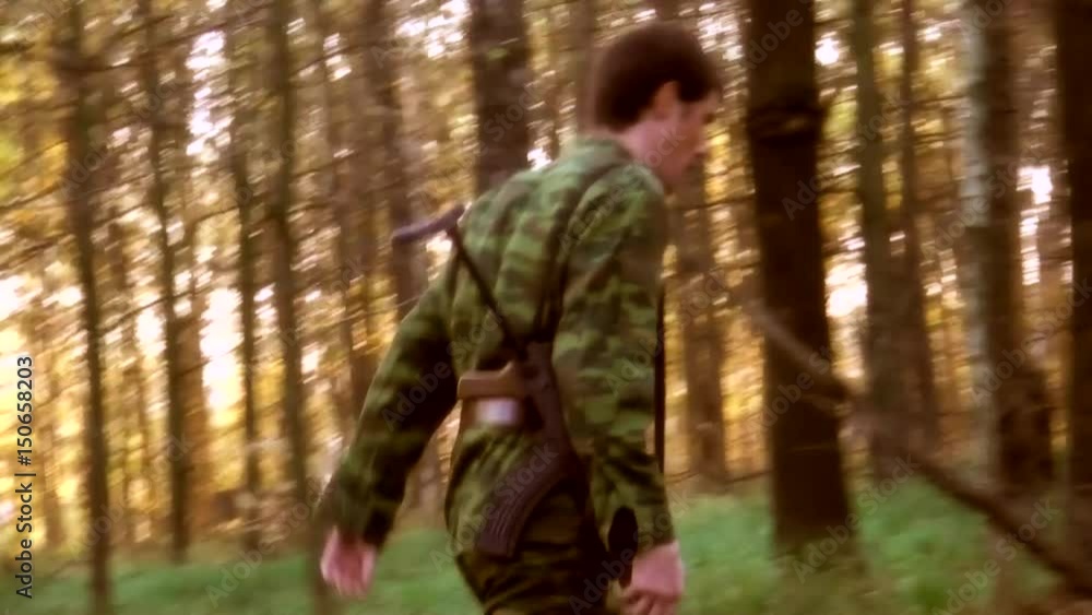 forest soldiers military field machine gun war birch rye ears forest soldiers military field machine gun war birch rye ears