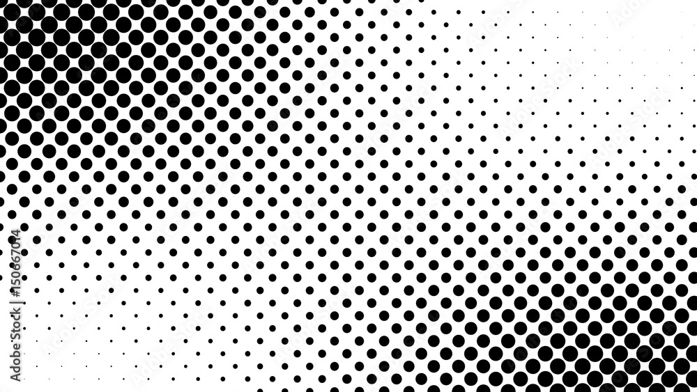 Abstract halftone pattern texture. Background is black and white - obrazy, fototapety, plakaty 