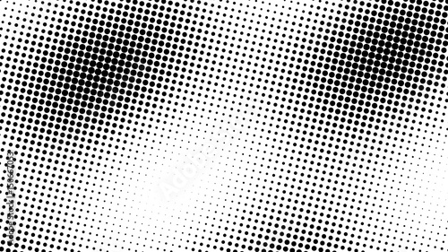 Abstract halftone pattern texture. Background is black and white