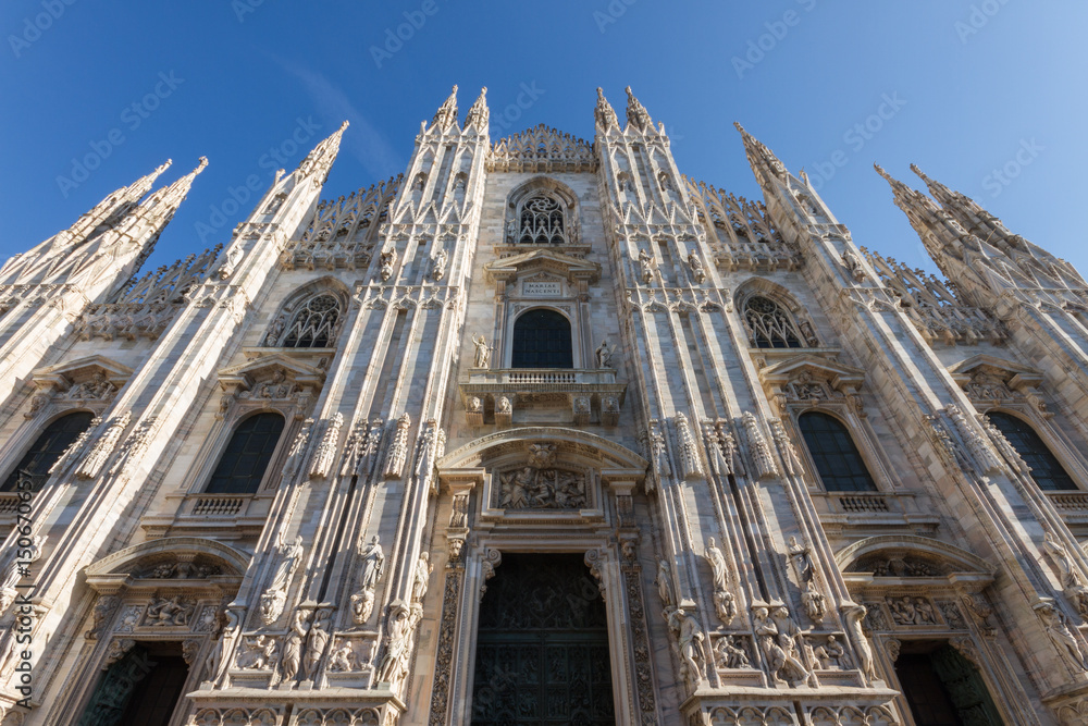 Milan Cathedral / The Milan cathedral church is the largest church in Italy and it is in italian gothic style