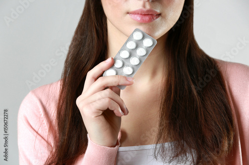 Beautiful young woman with ...