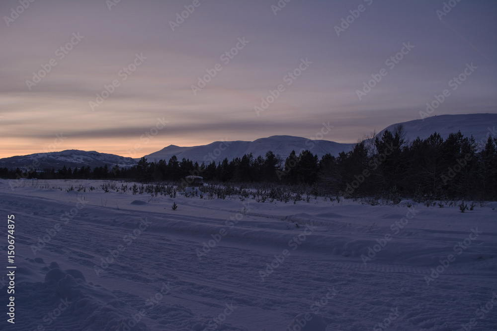 The mountains and wilderness north of Lakselv, Norway The mountains and wilderness north of Lakselv, Norway