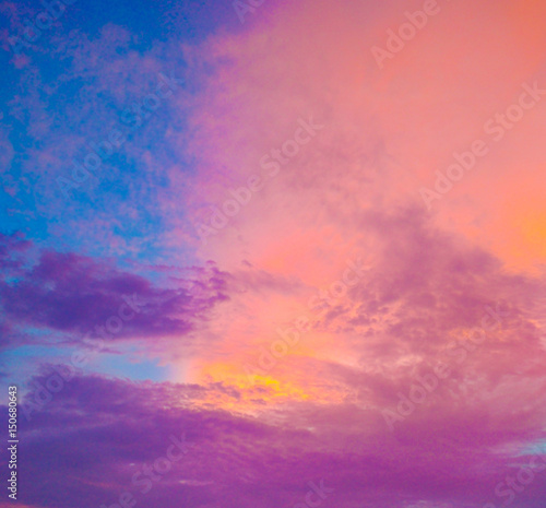 colorful night sky